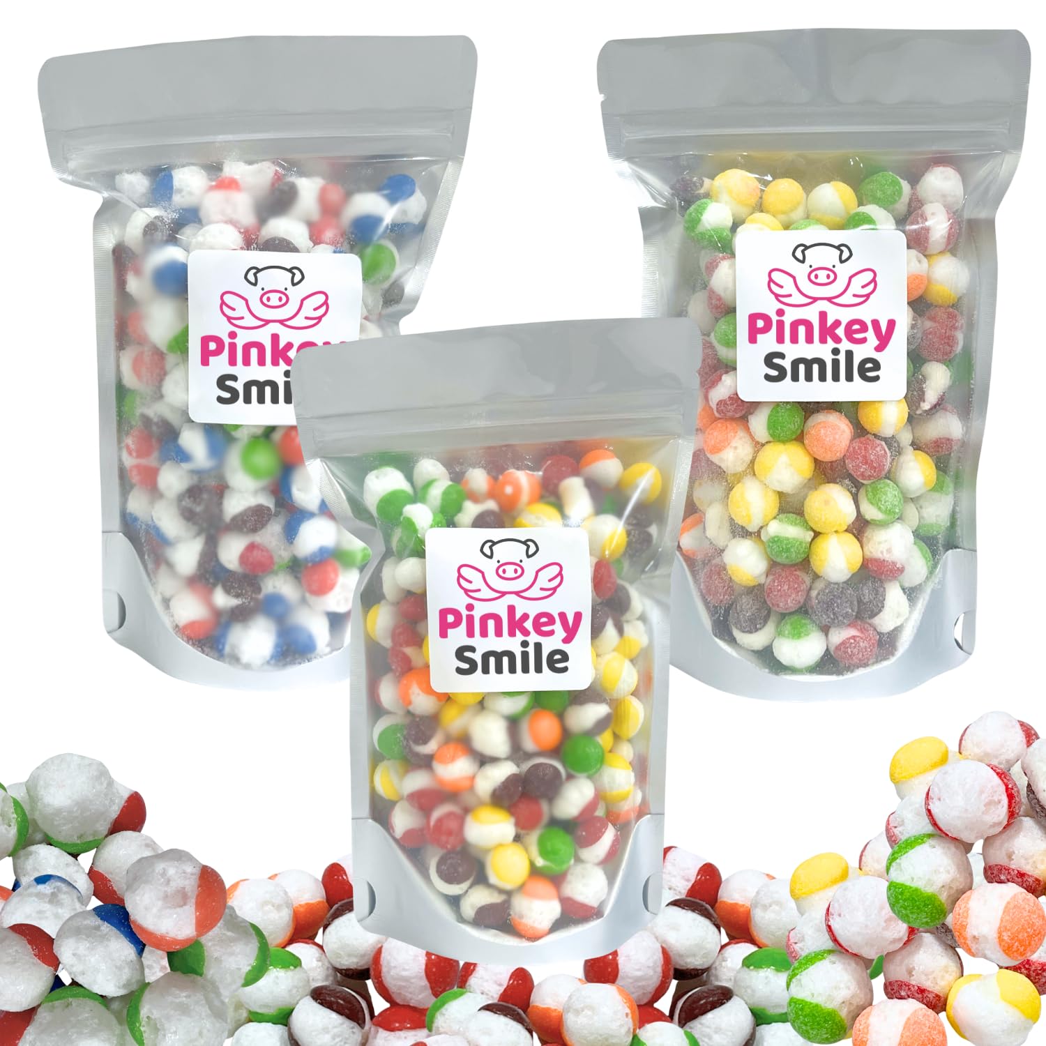 Amazon.com : PinkeySmile Freeze Dried Rainbow Crunch Candy (3-Pack